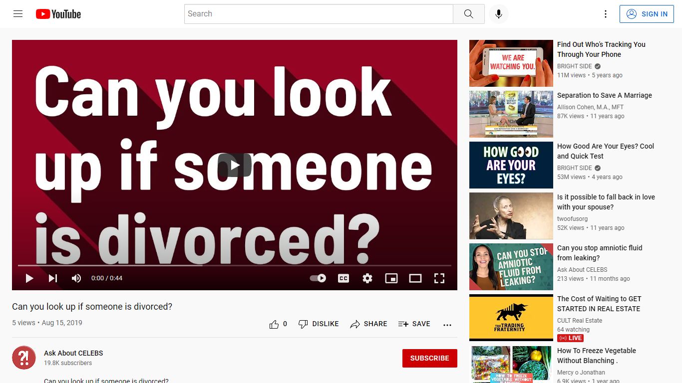 Can you look up if someone is divorced? - YouTube